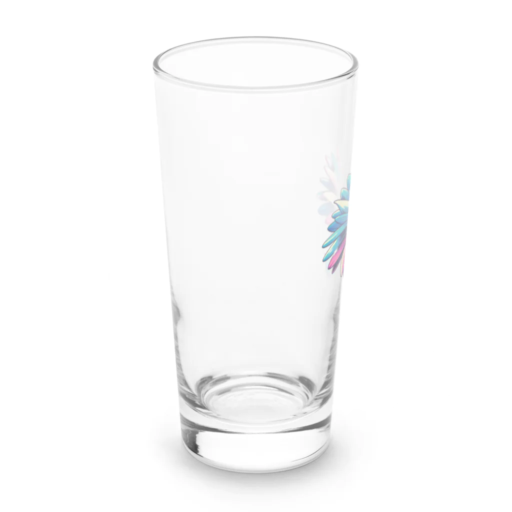 わっふるアートのネオ・フラワー Long Sized Water Glass :left