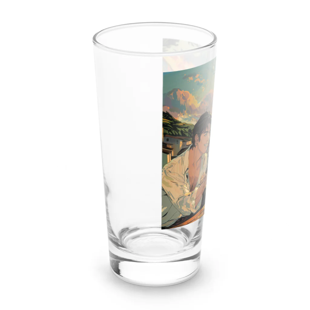 AQUAMETAVERSEのコルシカ島・ワインで乾杯　Tomoe bb 2712 Long Sized Water Glass :left