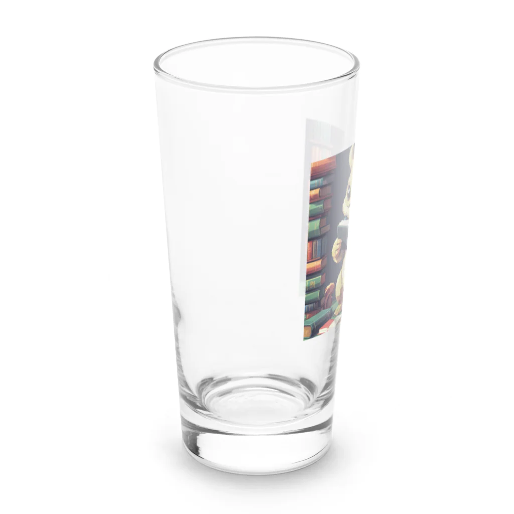 KAZENOKO_3の本を読む怪獣 Long Sized Water Glass :left