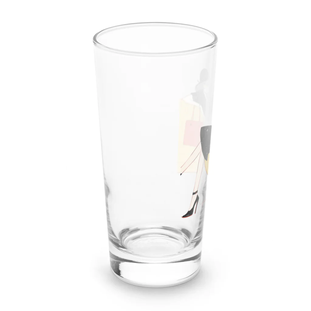 がーるずしょっぷのアートガール Long Sized Water Glass :left