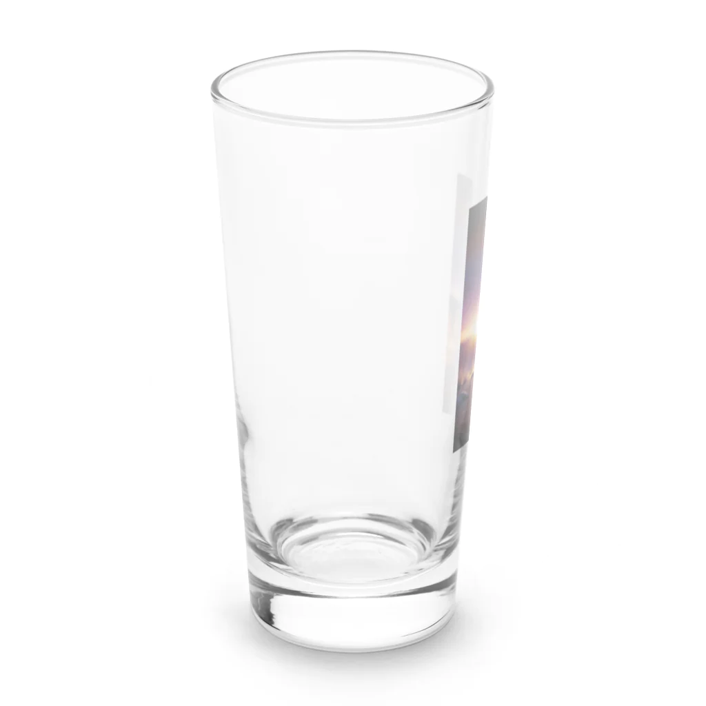 minaminokahoの小さな探検家のようなミーアキャット Long Sized Water Glass :left