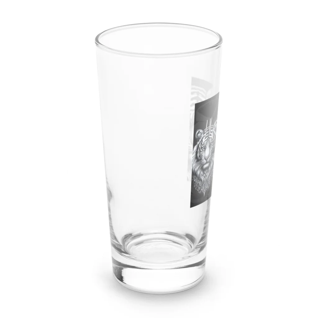 dai-k_1977のカッコいい強そうなトラ Long Sized Water Glass :left