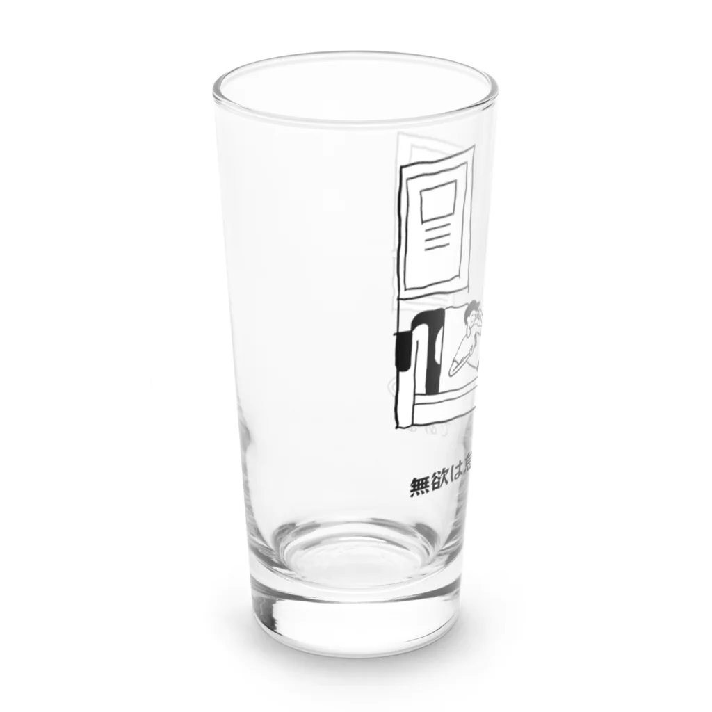 yamabの名言シリーズ　−無欲は怠惰の基である- Long Sized Water Glass :left