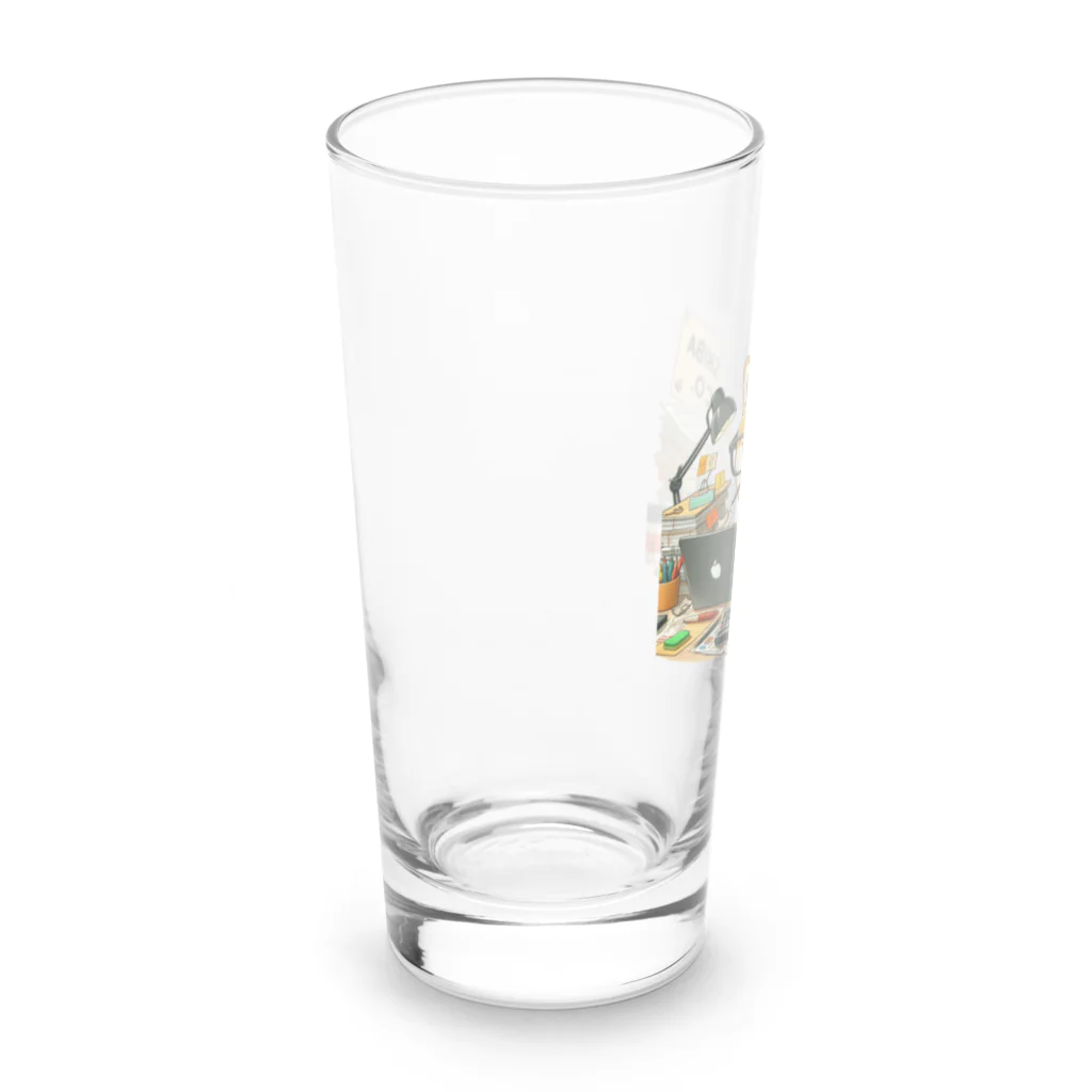 三十三犬堂のシバらくは忙しい柴犬 Long Sized Water Glass :left