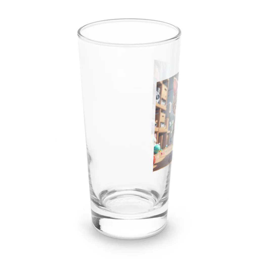 KikimimiネコのKikimimiネコ（走る） Long Sized Water Glass :left