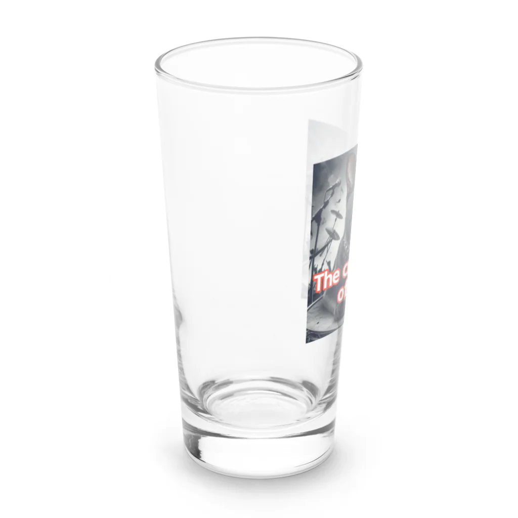 moriyama1981の歌を歌う黒猫 Long Sized Water Glass :left