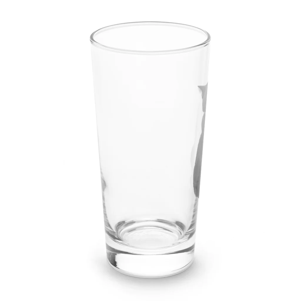 黒猫マメちゃんの魅惑ショップのリアル黒猫マメちゃんグッズ Long Sized Water Glass :left