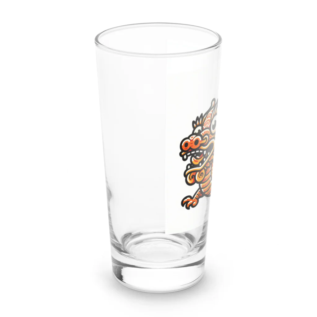 carl-carlのオレンジドラゴン Long Sized Water Glass :left