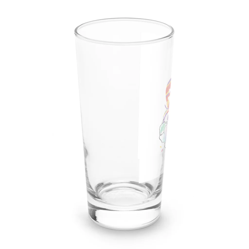 猫とガラスペンのかにっこ Long Sized Water Glass :left