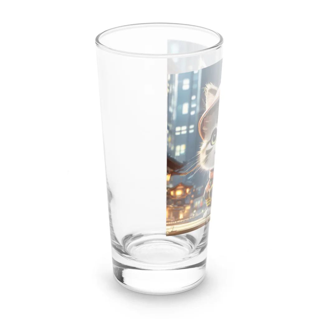 ねこねこねこんの猫が消防士 Long Sized Water Glass :left