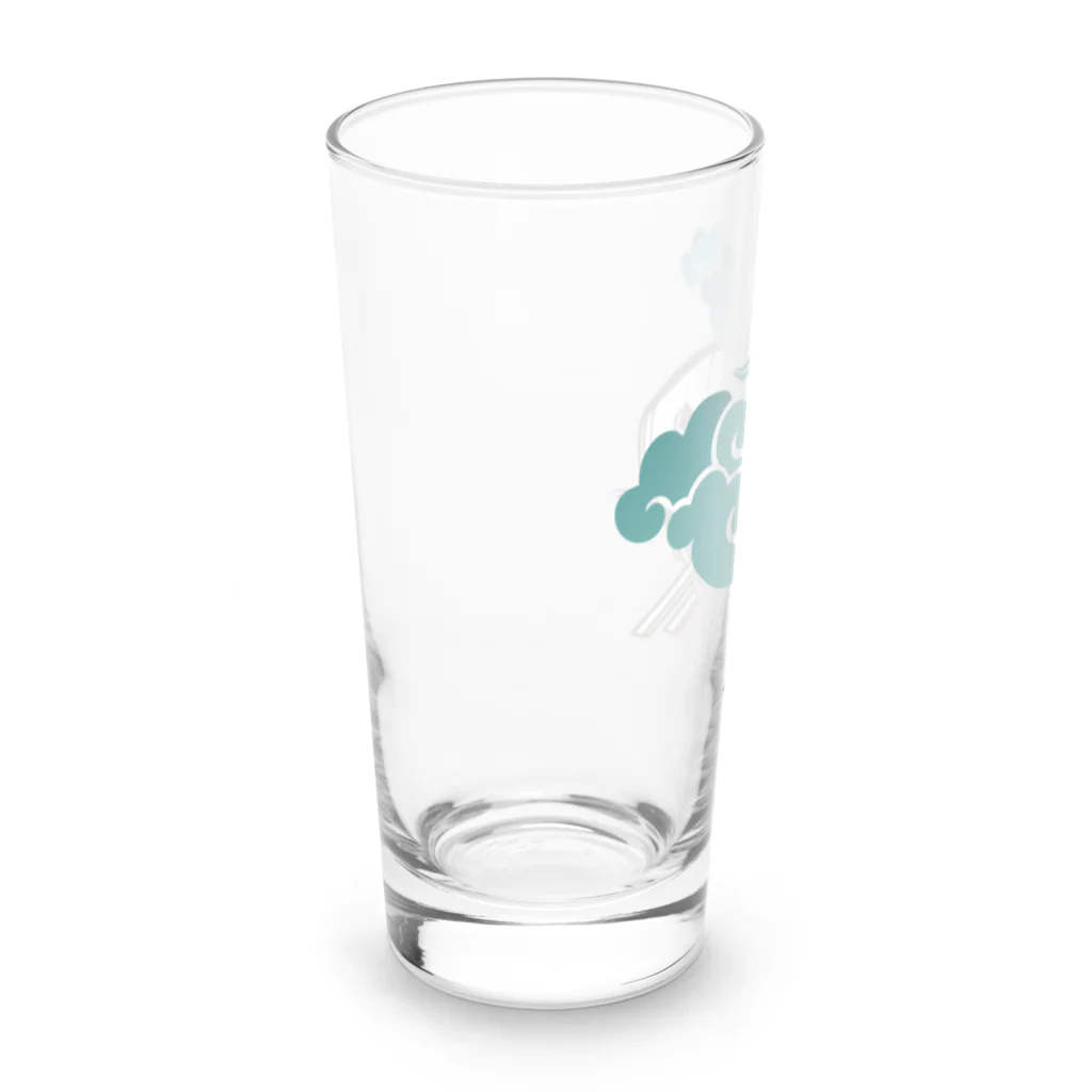 はる_社務所の和太鼓 Long Sized Water Glass :left