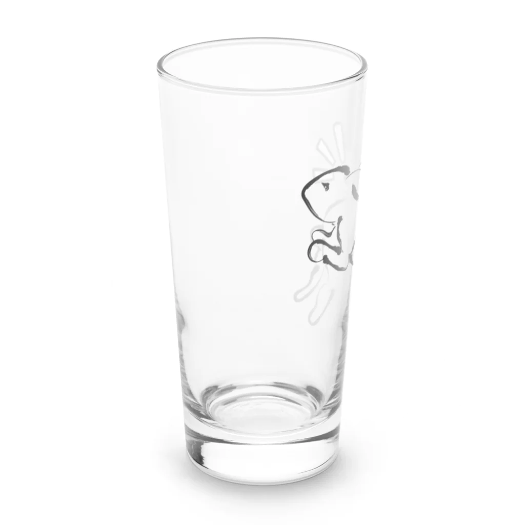 はる_社務所のうさぎ　和風 Long Sized Water Glass :left