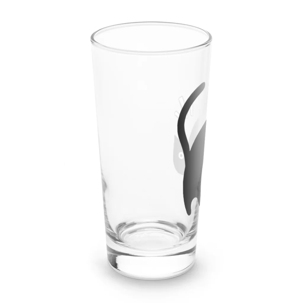 はる_社務所の黒猫５ Long Sized Water Glass :left