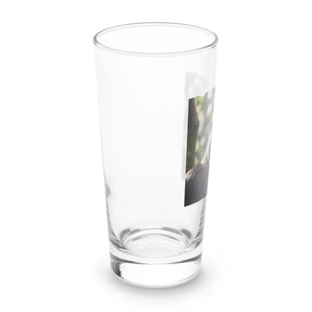 animalzの力強くどんと構えるゴリラ Long Sized Water Glass :left