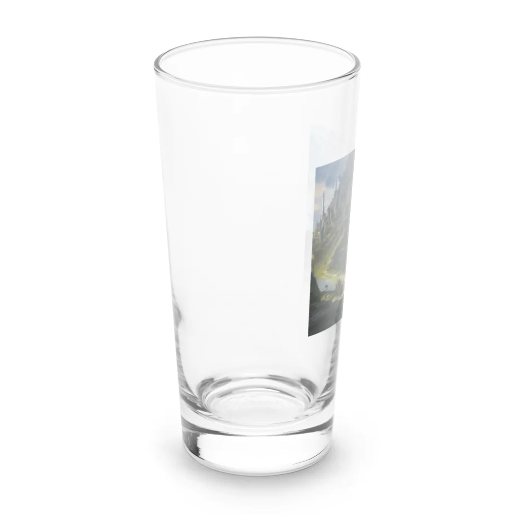 yohiti193の空想世界の天空に浮かぶ島国 Long Sized Water Glass :left