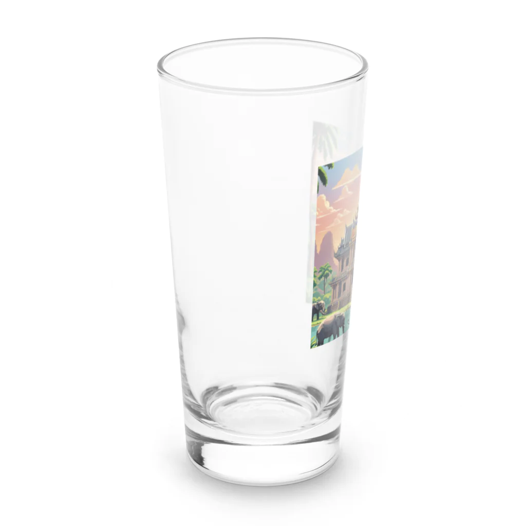 South East Asia culture shopの【東南アジアのカルチャーシリーズ】ラオスの象徴的なプーサー Long Sized Water Glass :left
