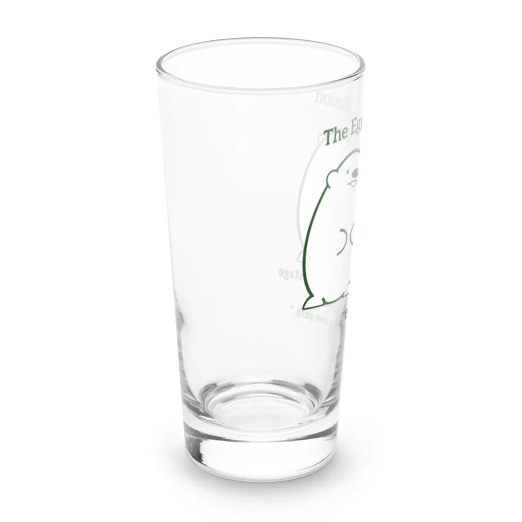 ほかほかしろくまのあったかざっかやのエッグベアイリュージョン Long Sized Water Glass :left