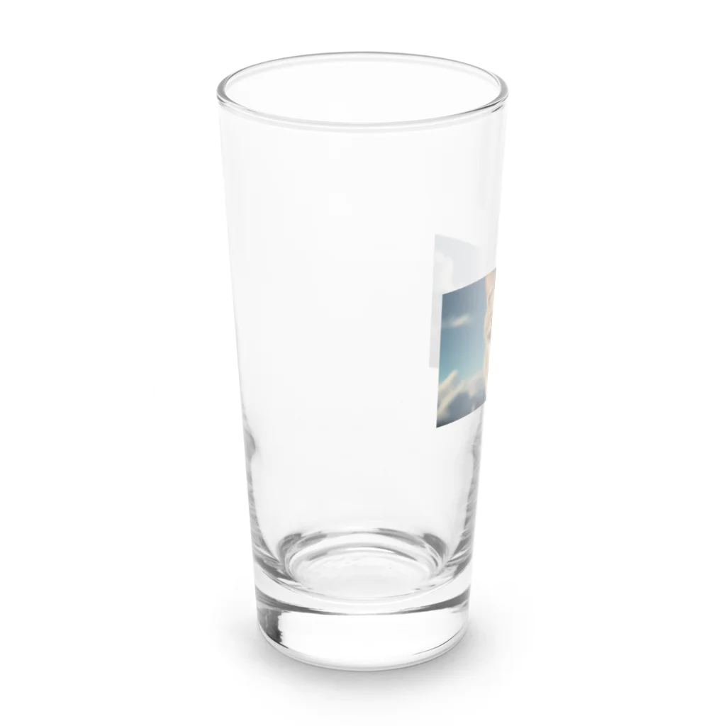 ADOのこちらを見つめる猫 Long Sized Water Glass :left