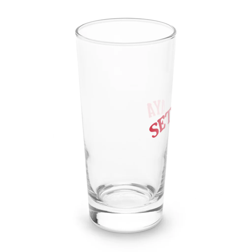 せたが屋さんの世田谷グッズ　レッドロゴ（setagaya item） Long Sized Water Glass :left