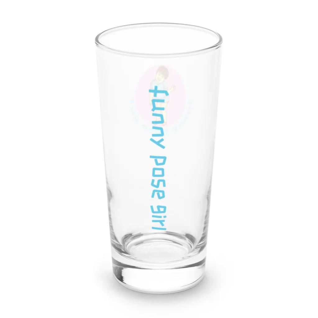 Y-C-PRINT-S-SHOPのポージング・ガール２・ロンググラス Long Sized Water Glass :left