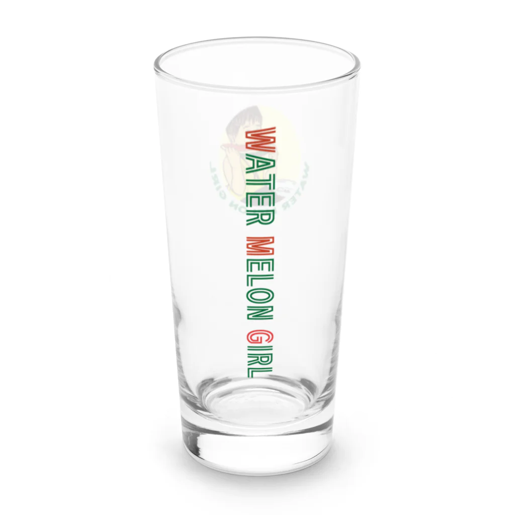 Y-C-PRINT-S-SHOPのスイカ・ガール・ロンググラス Long Sized Water Glass :left