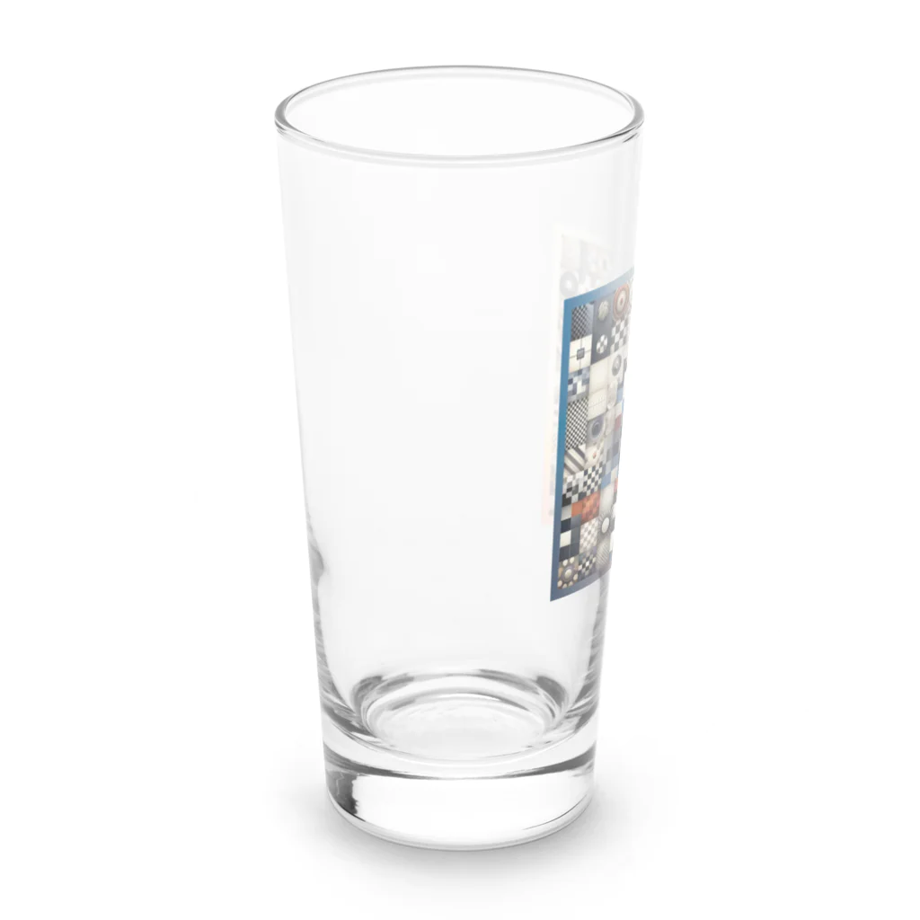 Yuki-ingの多様なチェック柄 Long Sized Water Glass :left