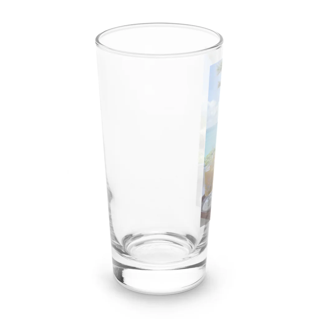 沖縄筋肉屋の南国、トロピカール🏝️ Long Sized Water Glass :left