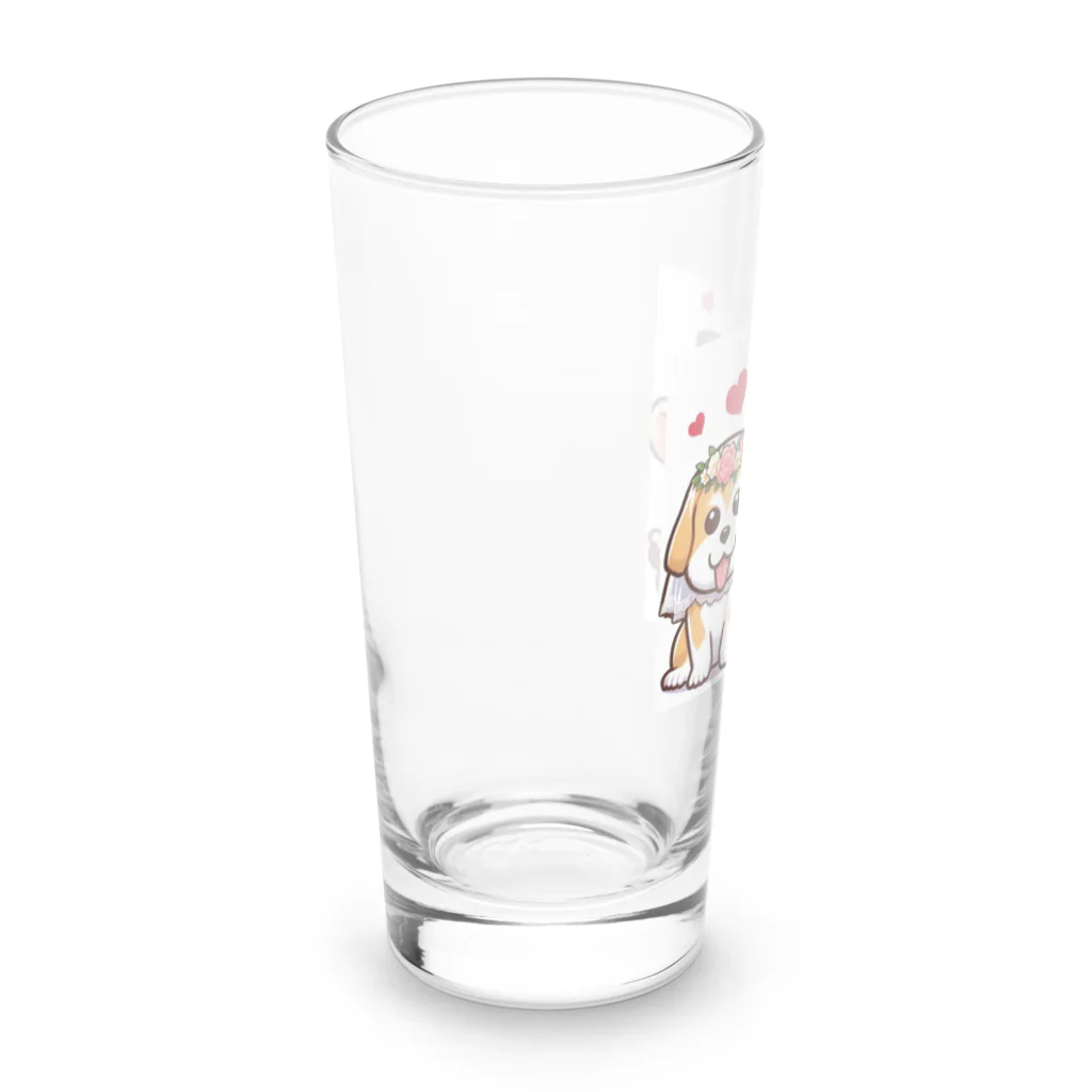 HERAX(へラックス）2号店の犬猿の仲～愛の力で仲良し～ Long Sized Water Glass :left