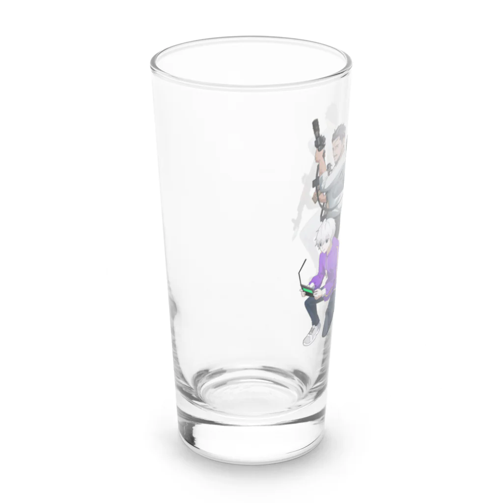 Saito Daichi【クリエイター】の『シビルミリタリーセルヴス』「チーム境」グッズ Long Sized Water Glass :left