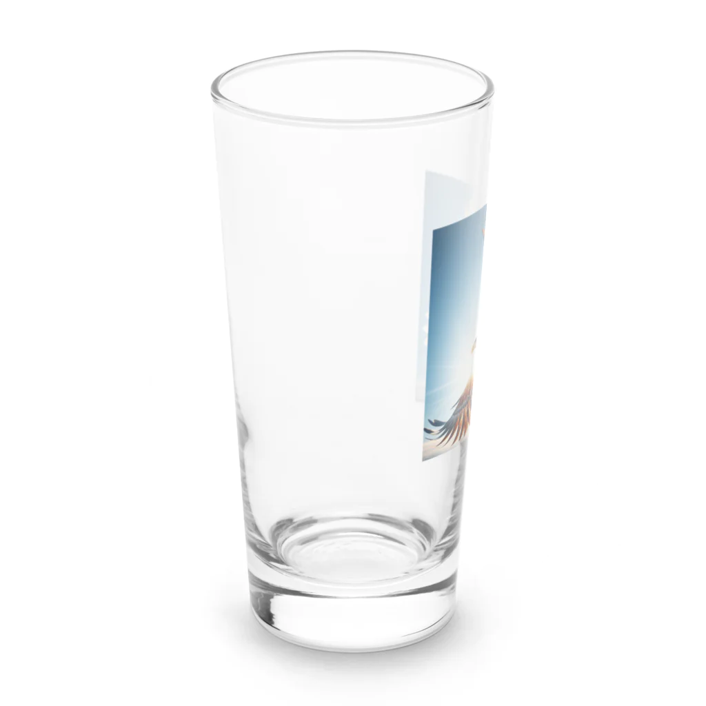 アニマルペイントの鷲のグッズ Long Sized Water Glass :left