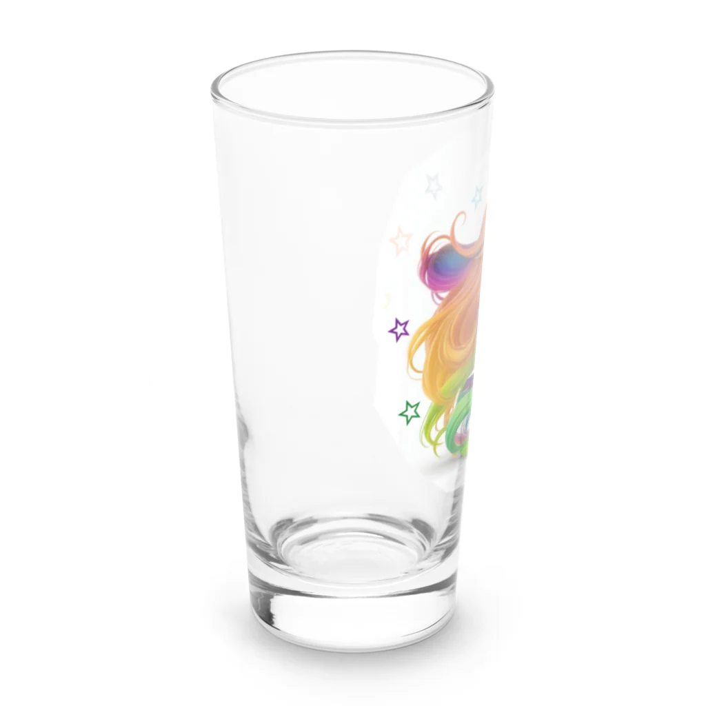 chibi_hikariのRainbow Hair Cutie Long Sized Water Glass :left