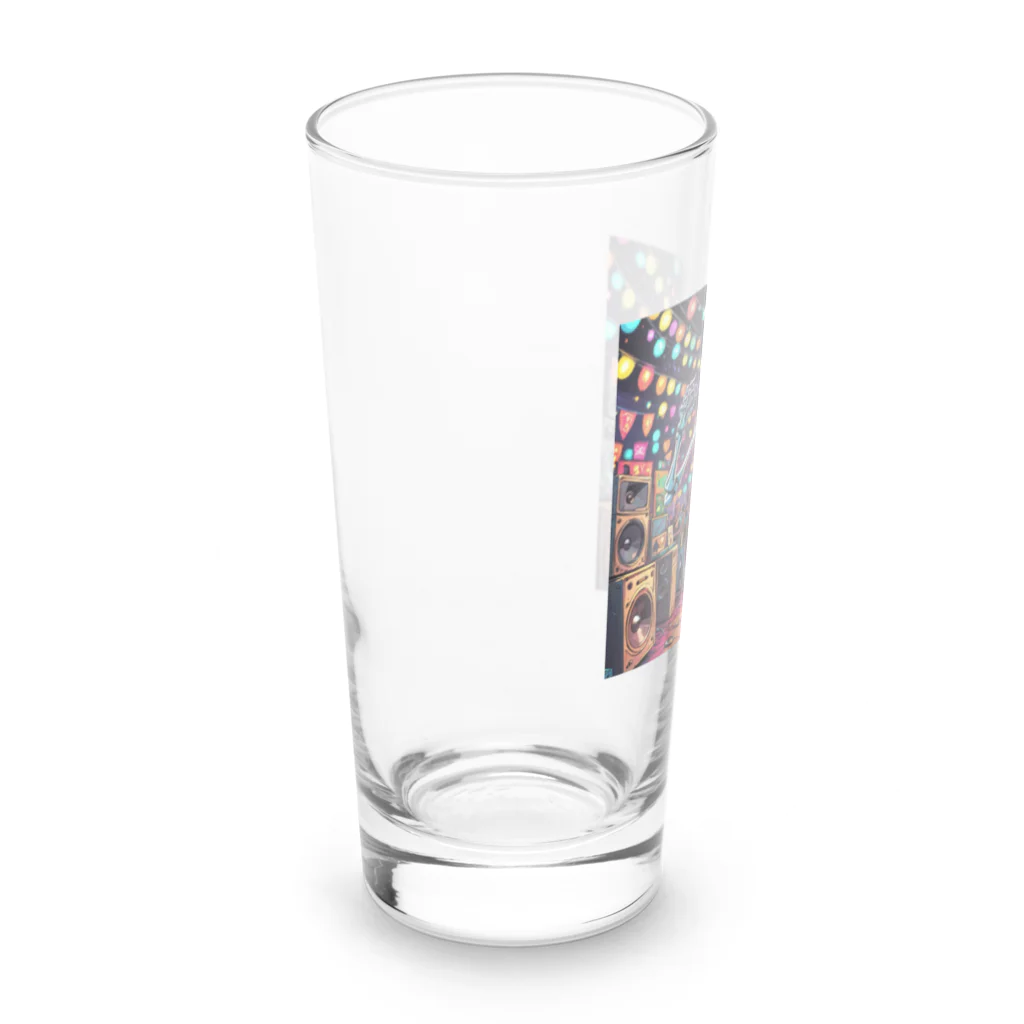 nao-tommyの音楽でノリノリの骸骨 Long Sized Water Glass :left