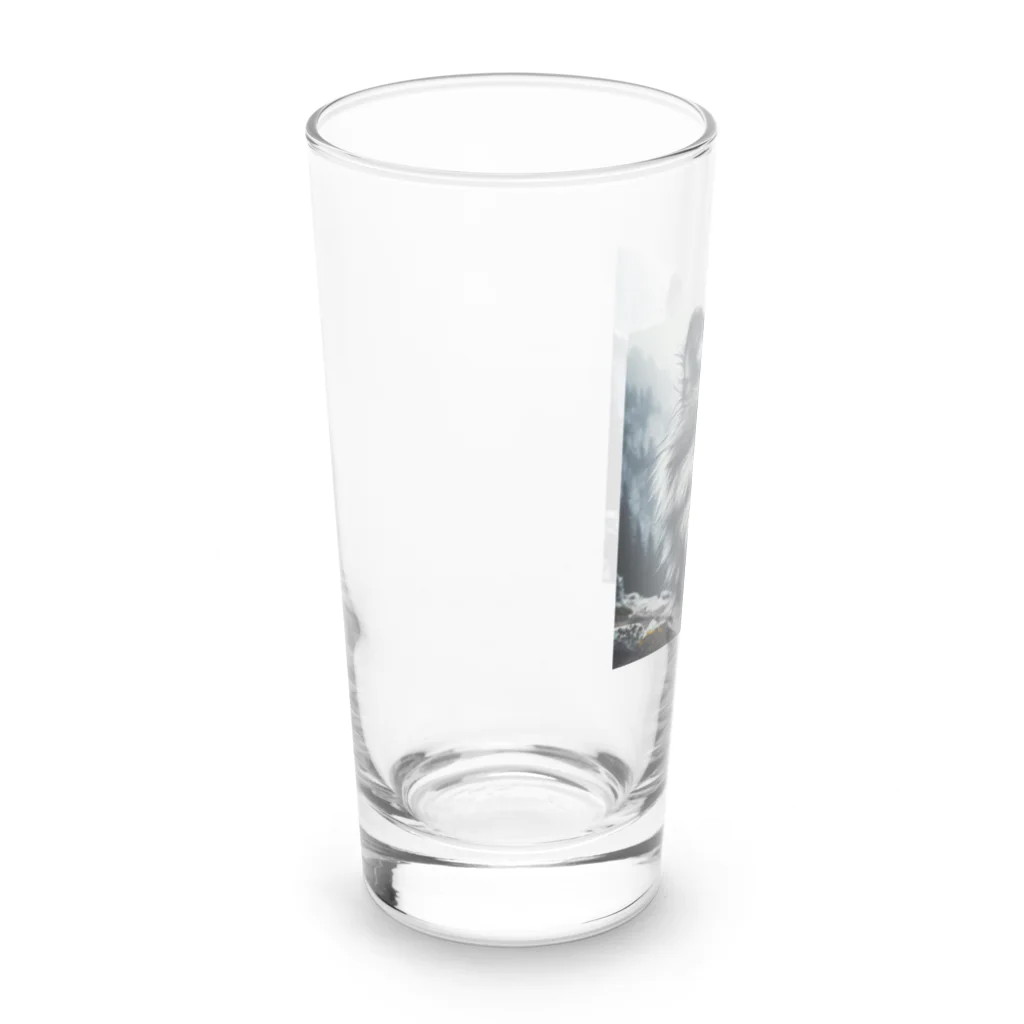 中村マコトのオオカミ　森の番人 Long Sized Water Glass :left