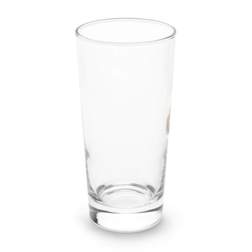 Leicafeのセキセイひな2羽のグッズ Long Sized Water Glass :left