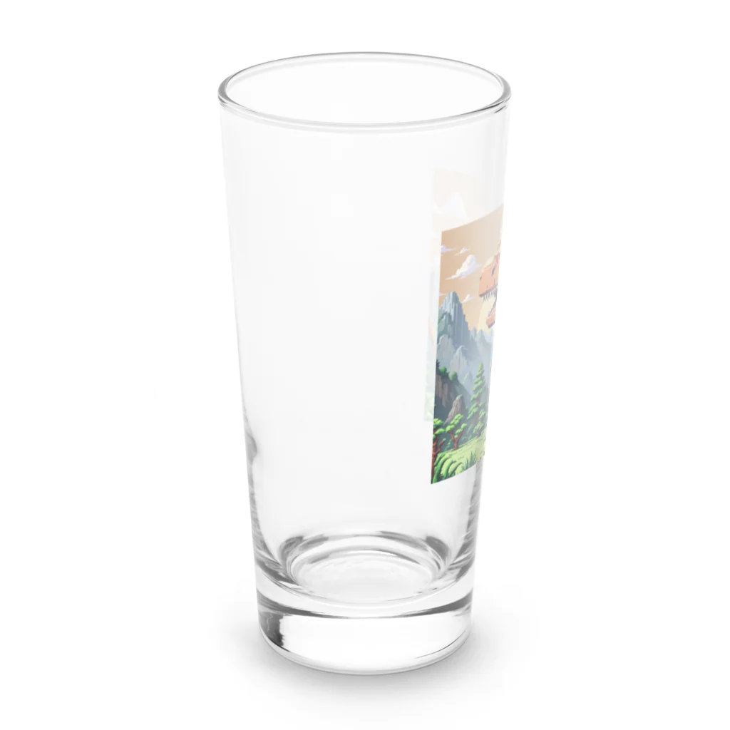 OTIRUBUTUBUTUのおちりぶつぶつ恐竜 Long Sized Water Glass :left