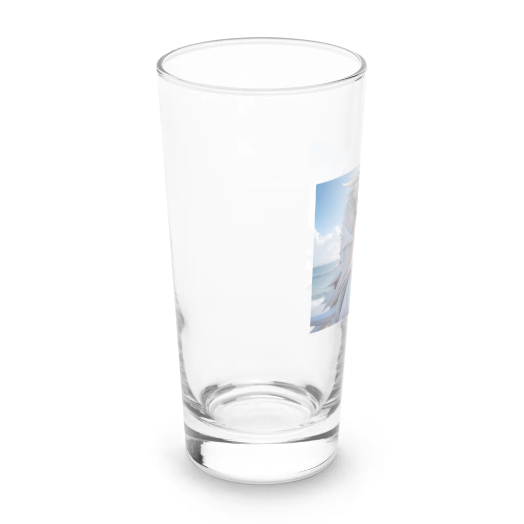 スカ次郎ショップの白髪和服美女シリーズ 0004 Long Sized Water Glass :left