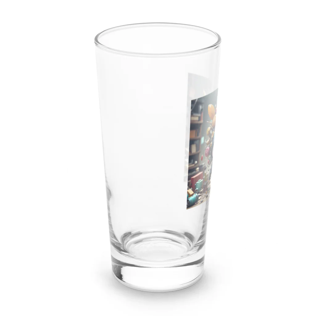 AI妖怪大図鑑のがらくた妖怪　屑魔（くずま） Long Sized Water Glass :left