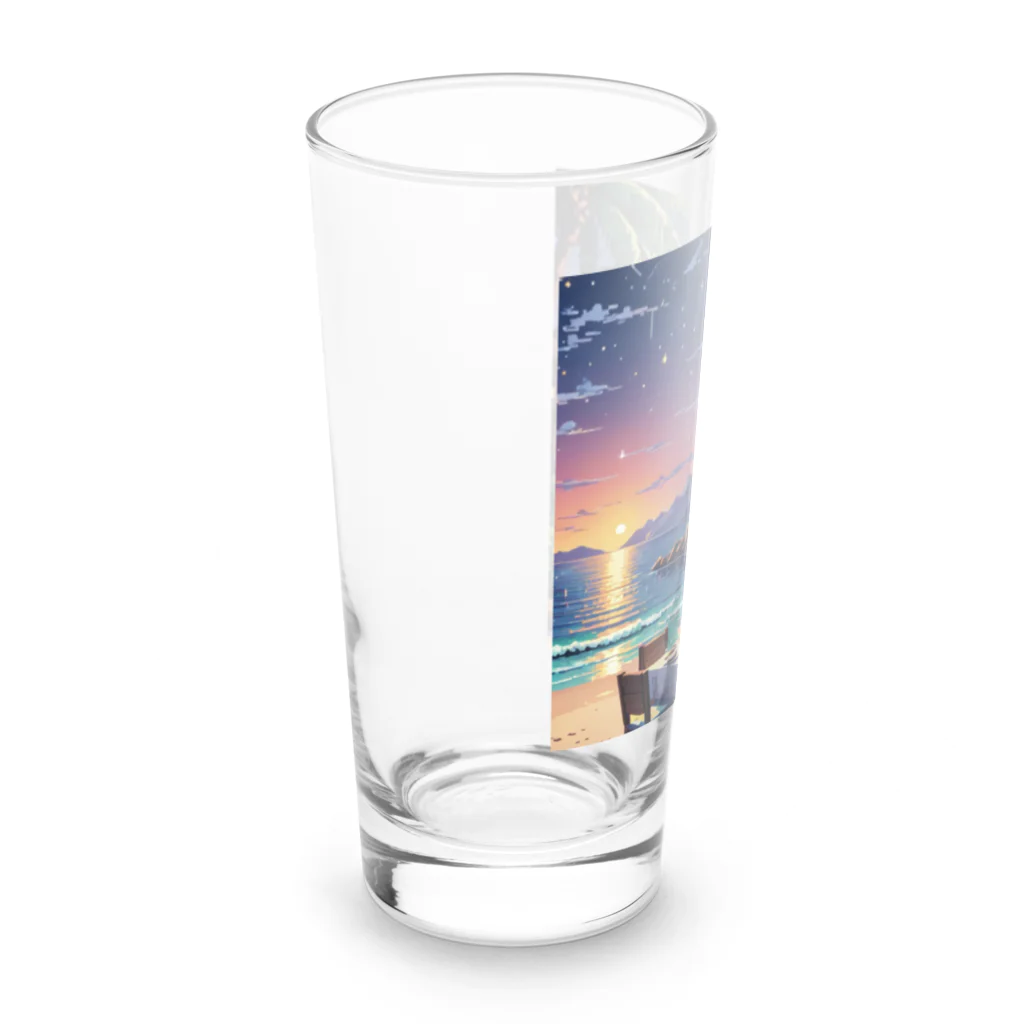 Paradise ExploreのMoonlit Palm Haven Long Sized Water Glass :left