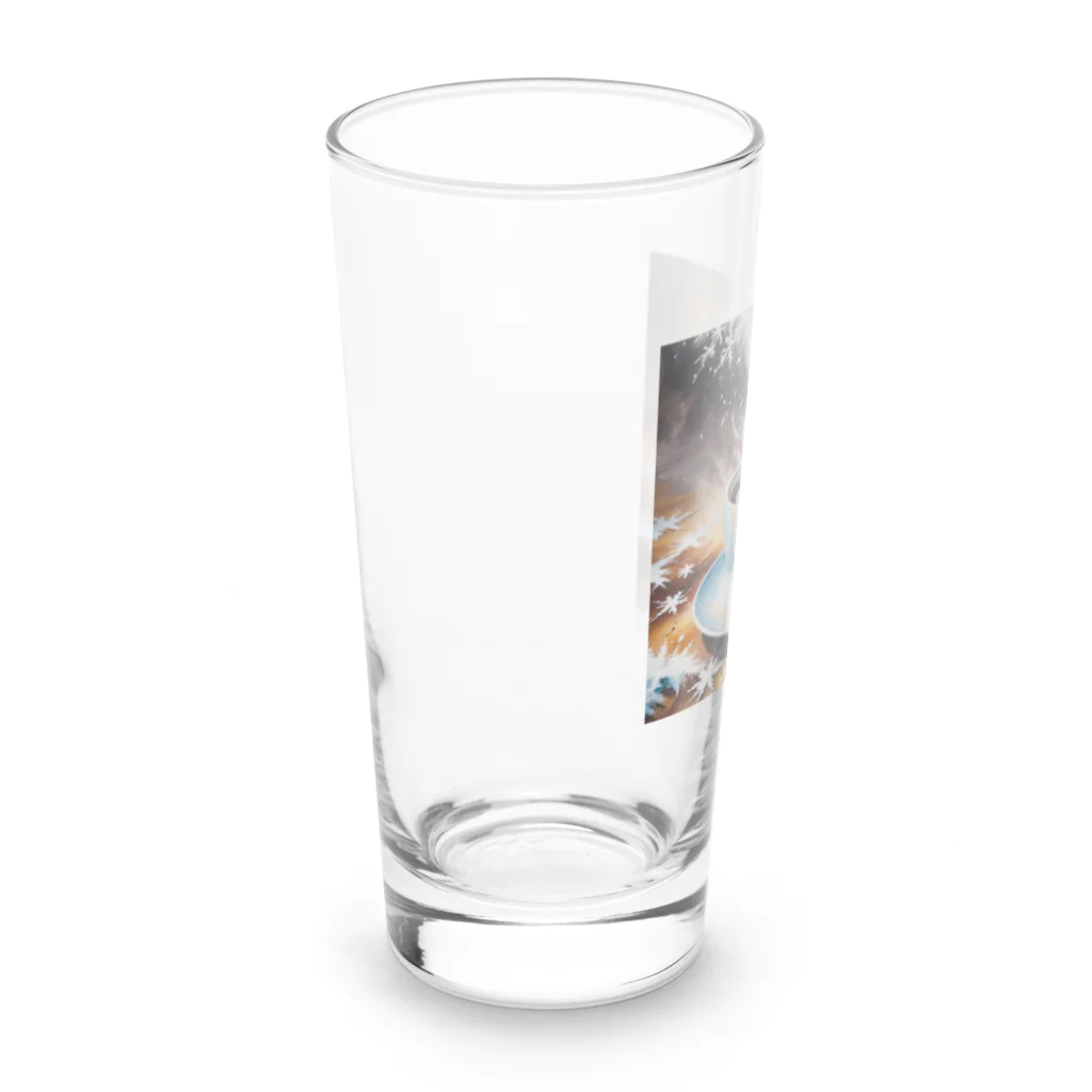 OTIRUBUTUBUTUのつめたい？あったかい？コーヒー Long Sized Water Glass :left