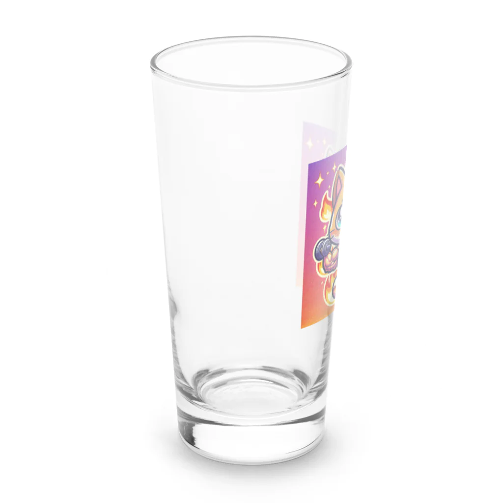 pikapikaの情熱ネコマッチョ Long Sized Water Glass :left