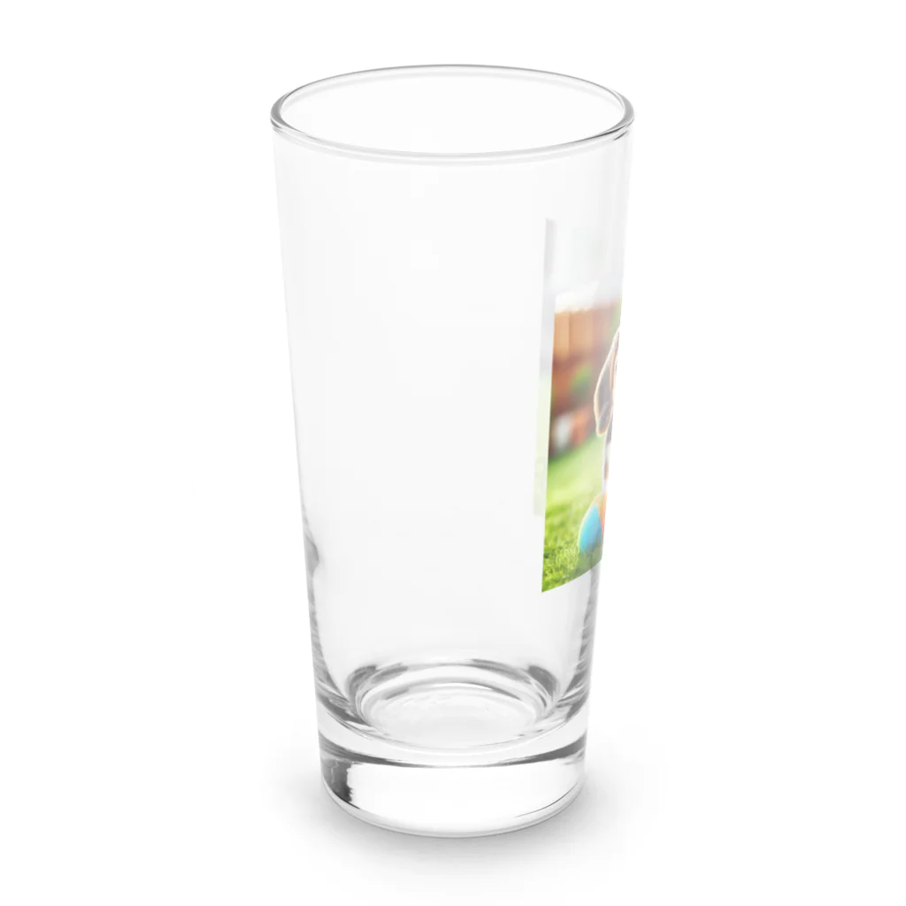 カジノ屋のビーグル犬キキちゃん Long Sized Water Glass :left