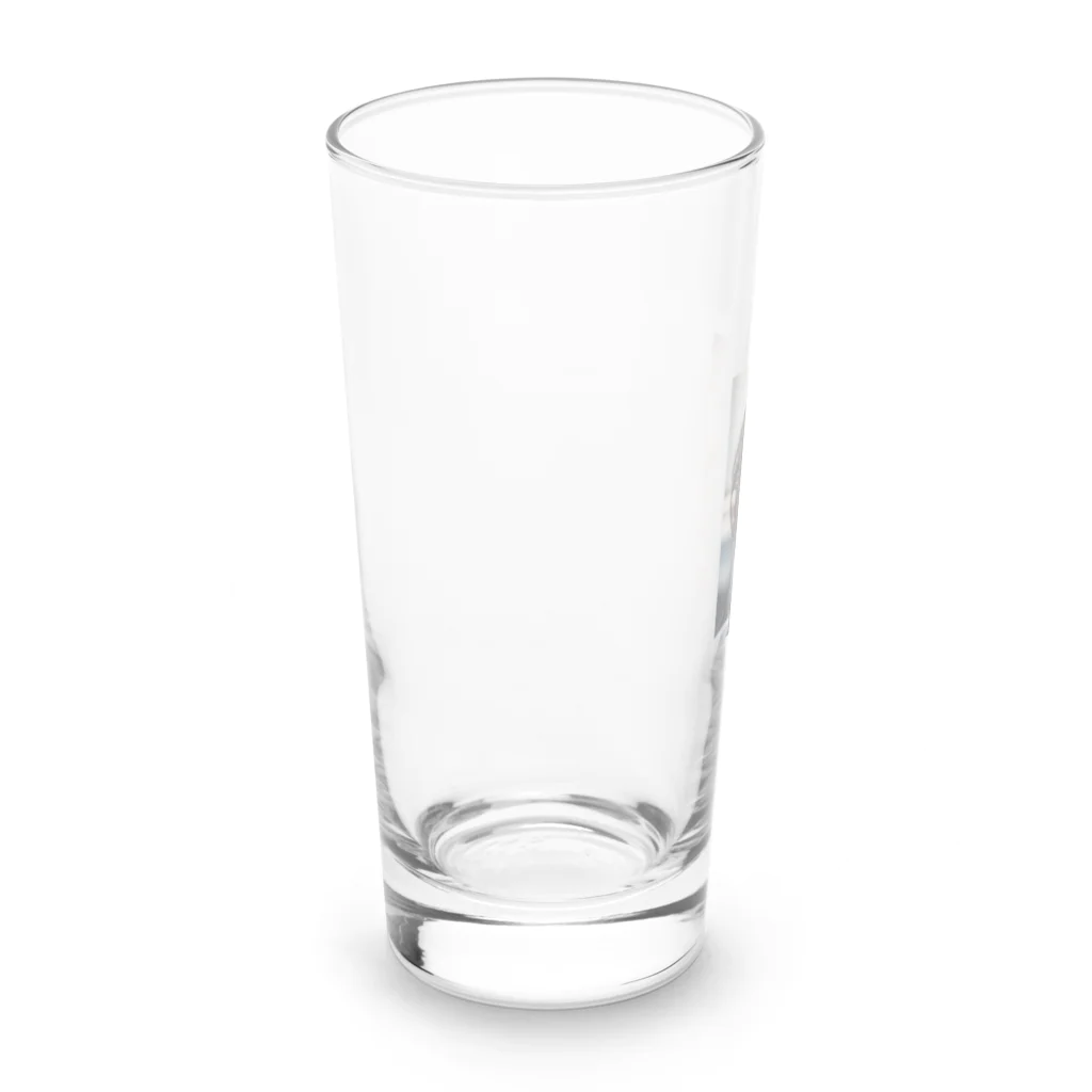 Be proudの青い瞳の女性 Long Sized Water Glass :left