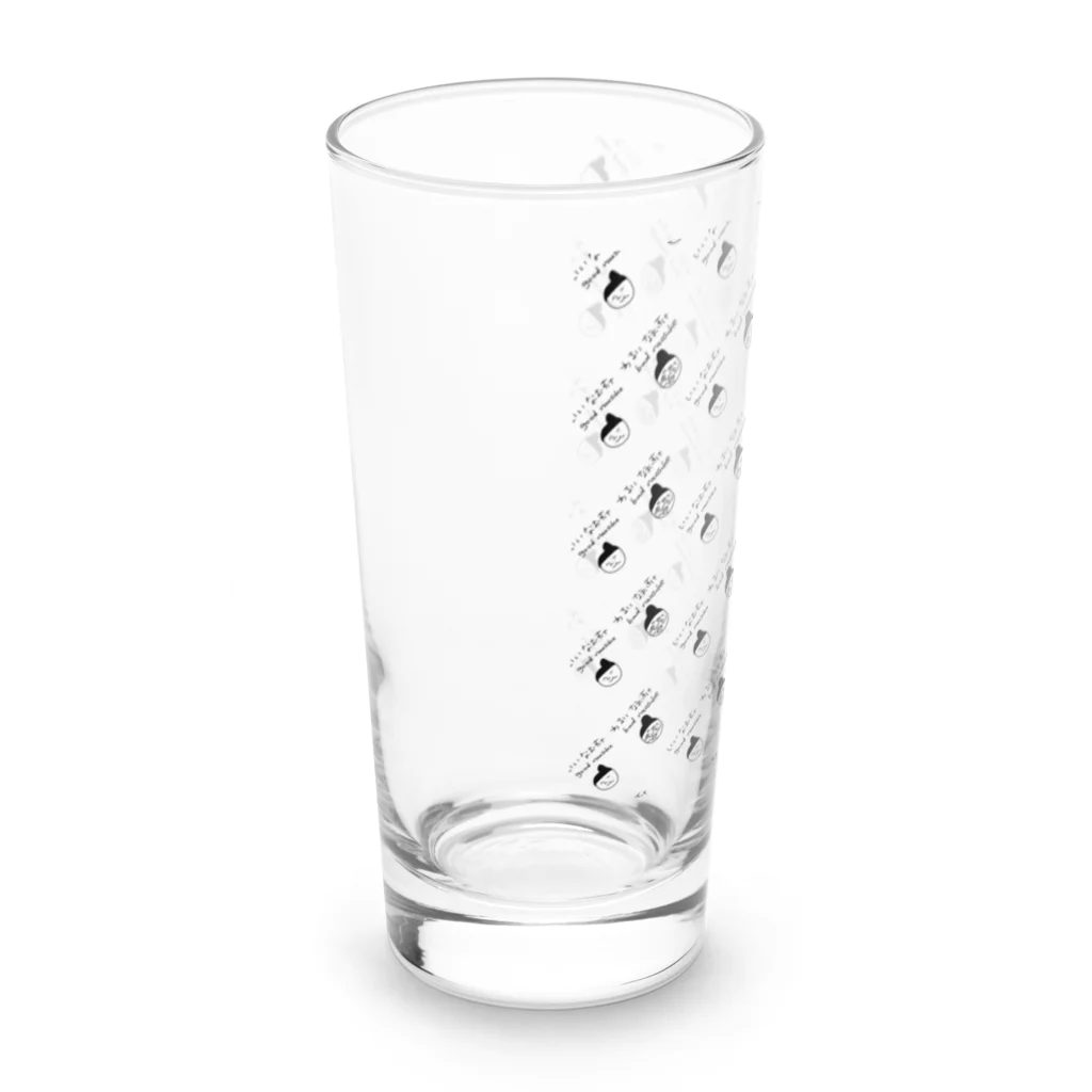 食品雑貨屋ぽんじのgood and bad naosuke (総柄01) Long Sized Water Glass :left