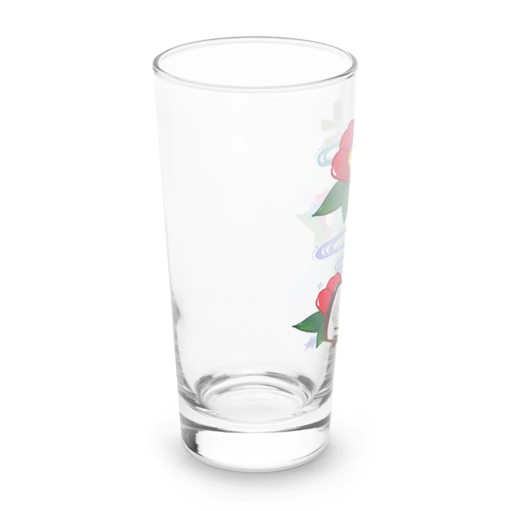 綾錦工房 りこりすの三味線 -雪月花- 【椿】 Long Sized Water Glass :left