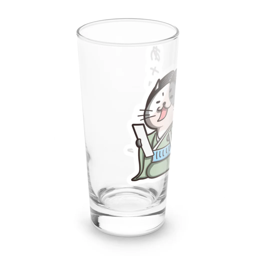 ひよこ男爵とまだむにゃんのせいしょうにゃごんだにゃん Long Sized Water Glass :left