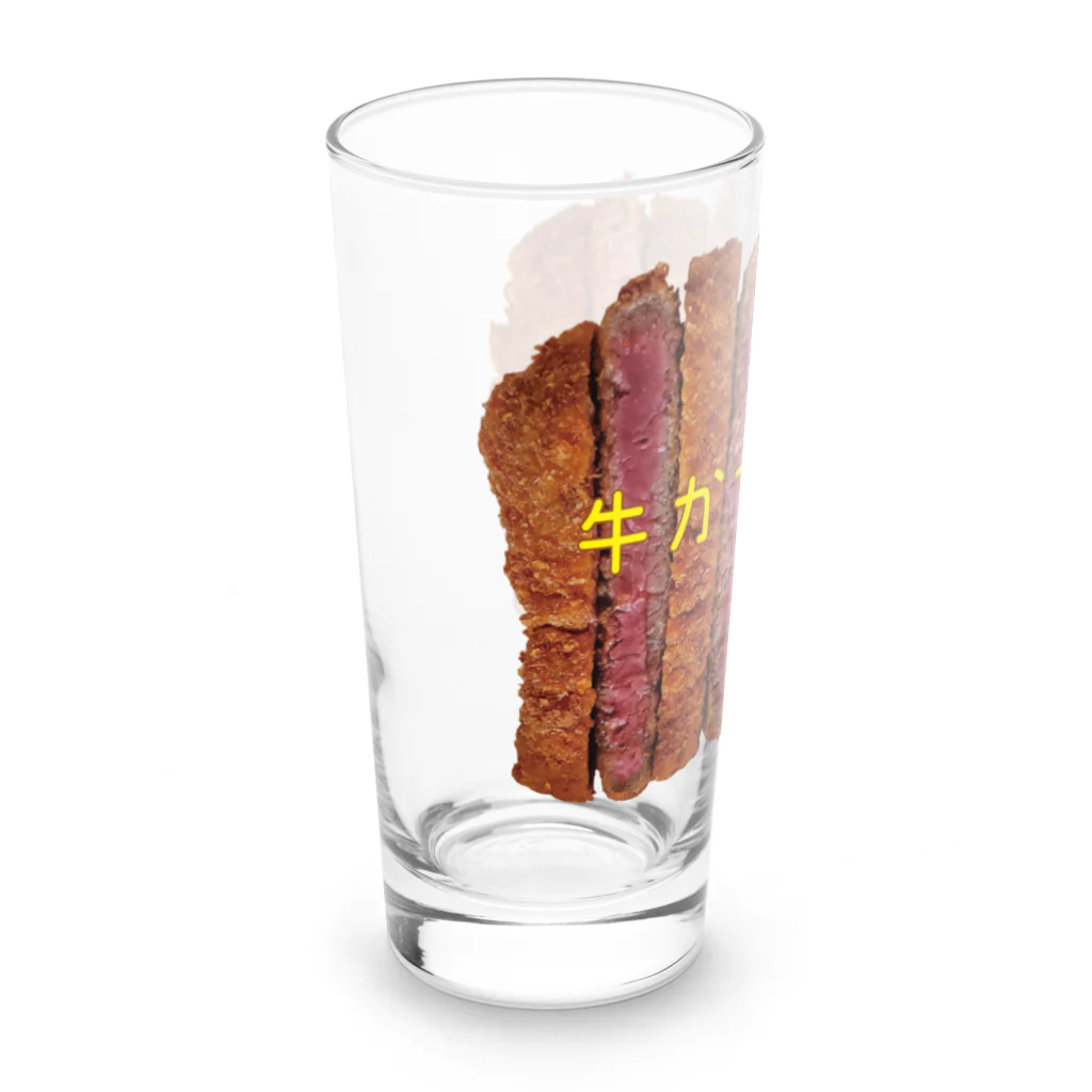 FunFanShopのジューシーな赤身がたまらない牛かつシリーズ Long Sized Water Glass :left