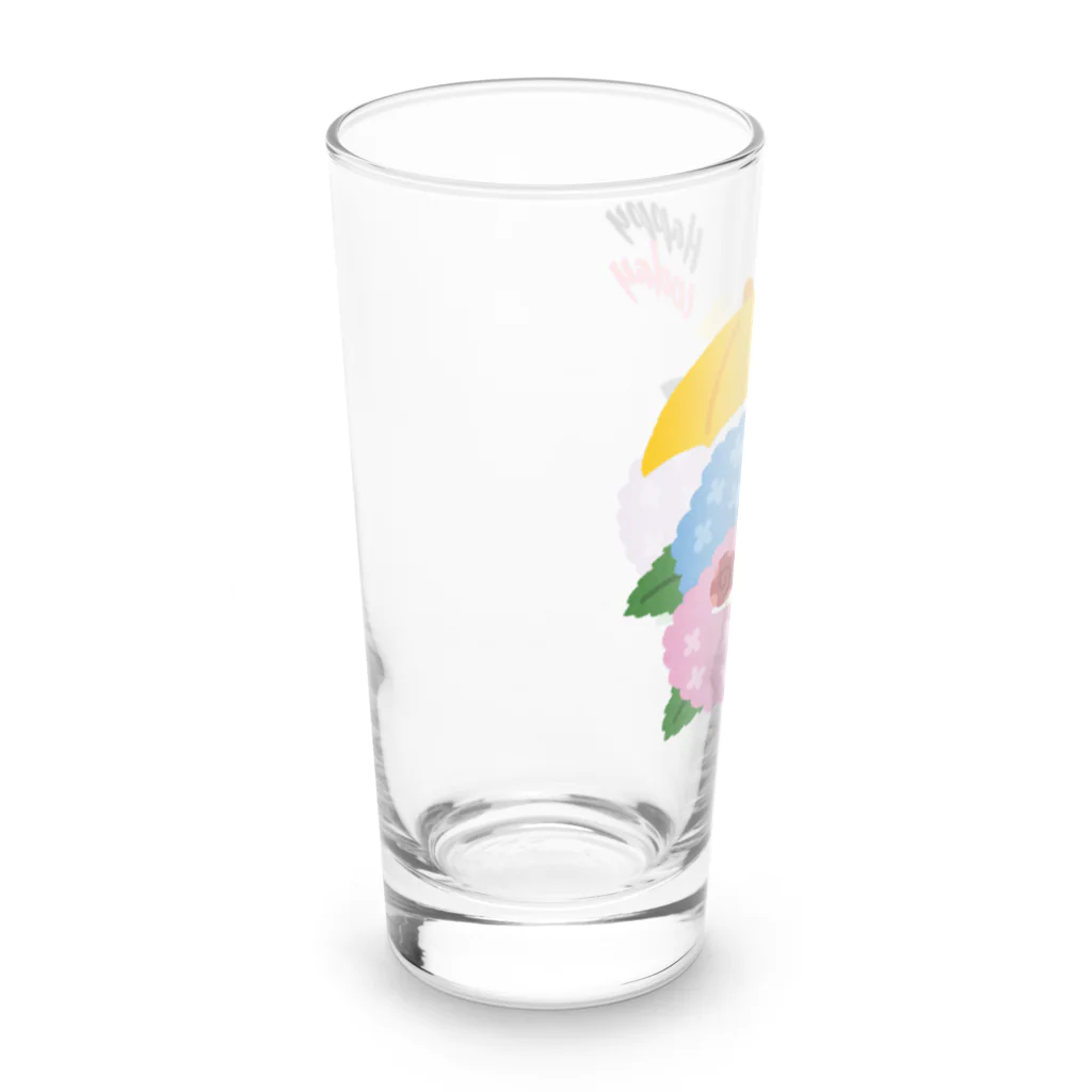 るんるんshopのあじさい Long Sized Water Glass :left