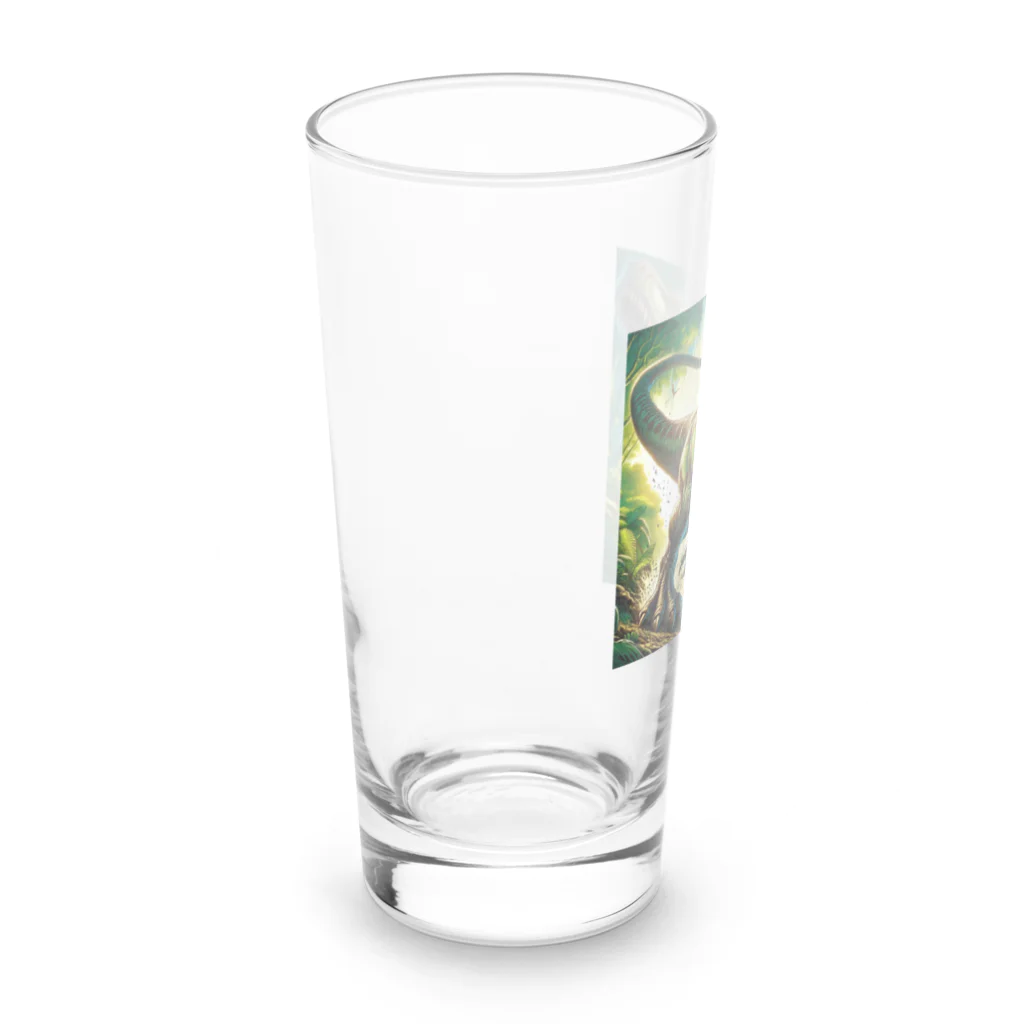 dinosaur_brothersのりあるティラノ① Long Sized Water Glass :left