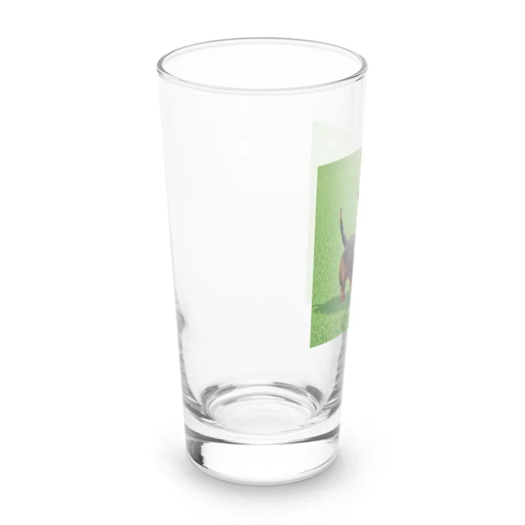 AI副業屋のショウのドット絵のダックスフンド Long Sized Water Glass :left