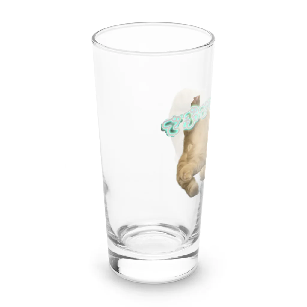 猫アルバム 〜猫好きさん集まれ！猫グッズも紹介〜のごろ～んちょびくん Long Sized Water Glass :left